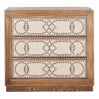 Safavieh Kenta 3-Drawer Chest with Decorative Nailhead Trim