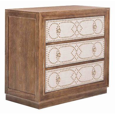 Safavieh Kenta 3-Drawer Chest with Decorative Nailhead Trim
