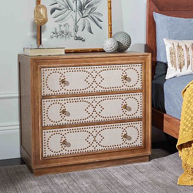 Safavieh Kenta 3-Drawer Chest with Decorative Nailhead Trim