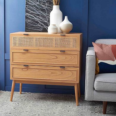 Safavieh Baisley 3-Drawer Rattan Chest