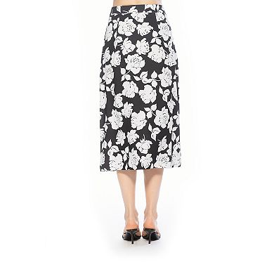 Women’s ALEXIA ADMOR Front Button Down Midi Skirt