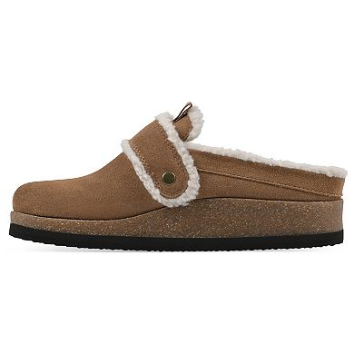 White Mountain Baylen Women's Faux Fur Lined Slip-On Clogs
