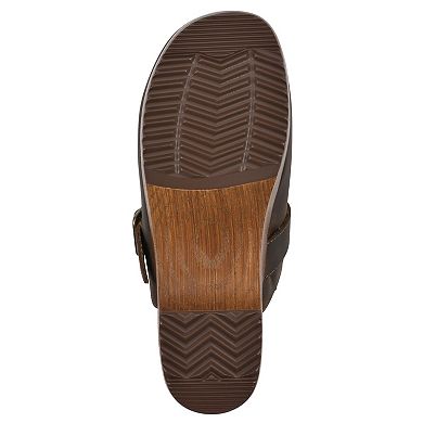 White Mountain Behold Women's Leather Slip-On Clogs