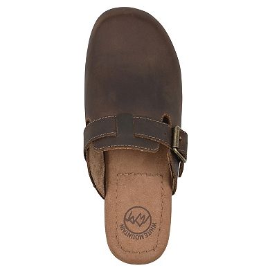 White Mountain Behold Women's Leather Slip-On Clogs