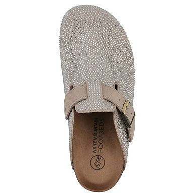 White Mountain Bellamy Women's Suede Stoned Slip-On Clogs