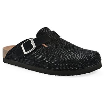 White Mountain Bellamy Women's Suede Stoned Slip-On Clogs