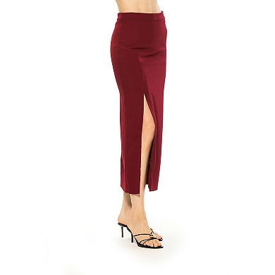 Women's ALEXIA ADMOR Midi Skirt With Side Slit