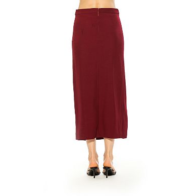 Women's ALEXIA ADMOR Midi Skirt With Side Slit