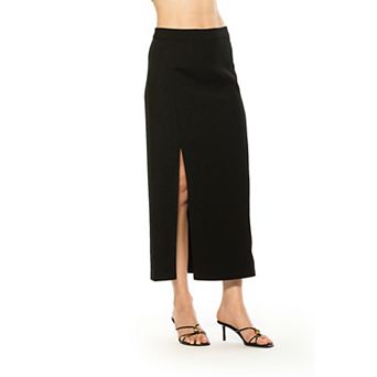 Women's ALEXIA ADMOR Midi Skirt With Side Slit