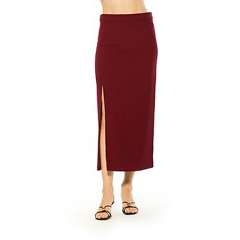 Women's ALEXIA ADMOR Midi Skirt With Side Slit
