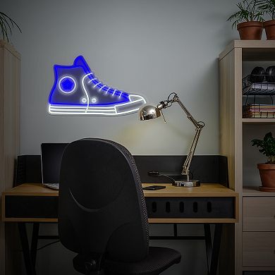 Acrylic Neon LED High Top Sneaker Wall Decor