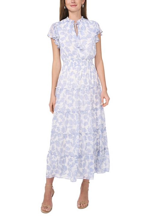 Женские платья MSK Women's MSK Smocked Waist Tiered Maxi Dress