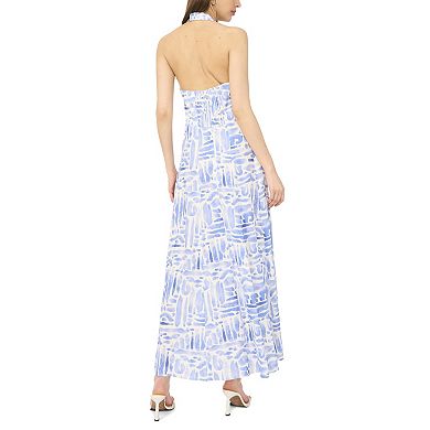 Women's MSK Sleeveless Halter Neck Maxi Dress