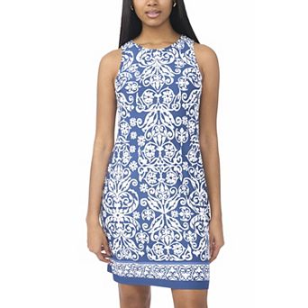 Women's MSK Sleeveless Keyhole Back Swing Dress