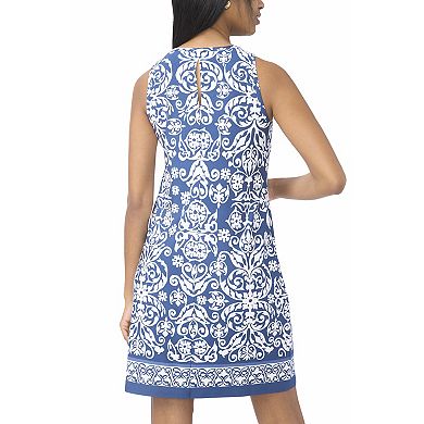 Women's MSK Sleeveless Keyhole Back Swing Dress