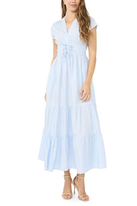 Женские платья MSK Women's MSK V-Neck Multi-Tie Maxi Dress