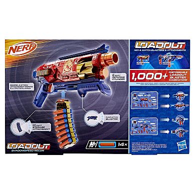 Nerf Loadout Shadowspeed Recon Blaster with Rapid Reload Clip Attachment