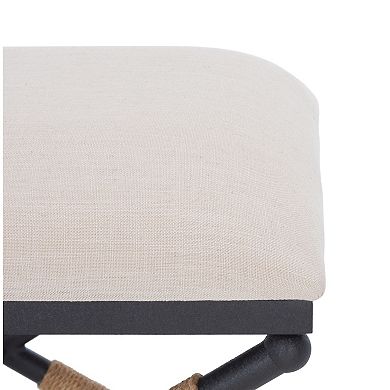 Safavieh Carmelo Upholstered Ottoman