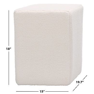 Safavieh Cierra Upholstered Cube Ottoman