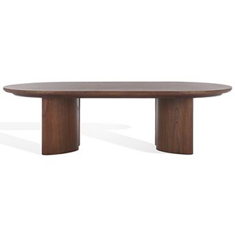 Safavieh Barnard Oval Coffee Table with Wood Finish