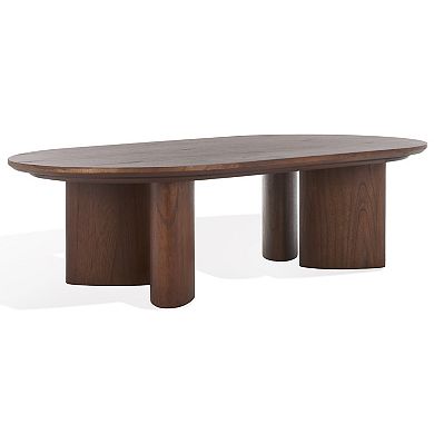 Safavieh Barnard Oval Coffee Table with Wood Finish