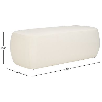 Safavieh Whitley Upholstered Ottoman