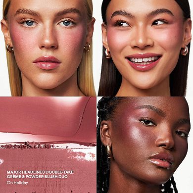 Patrick's Glow and Gloss Set: Major Headlines Blush Duo and Lip Gloss Makeup Gift Set