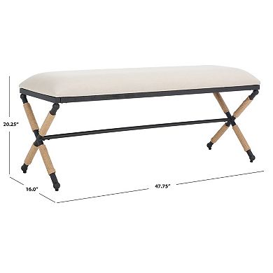 Safavieh Carmelo Upholstered Entryway Bench