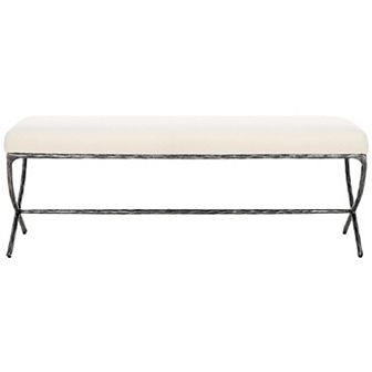 Safavieh Janeen Upholstered Metal Frame Bench
