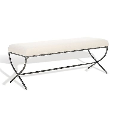 Safavieh Janeen Upholstered Metal Frame Bench