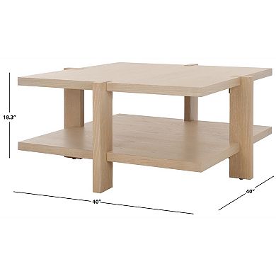 Safavieh Quigley Round Coffee Table with Storage