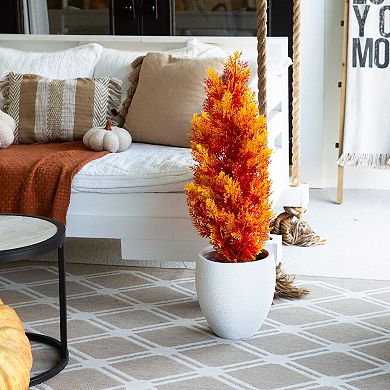 Nearly Natural 3-ft. UV Resistant Indoor / Outdoor Artificial Cedar Tree