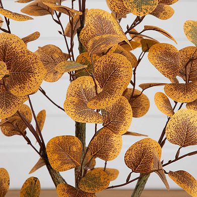 nearly natural 3-ft. Artificial Eucalyptus Tree Floor Decor in Pot