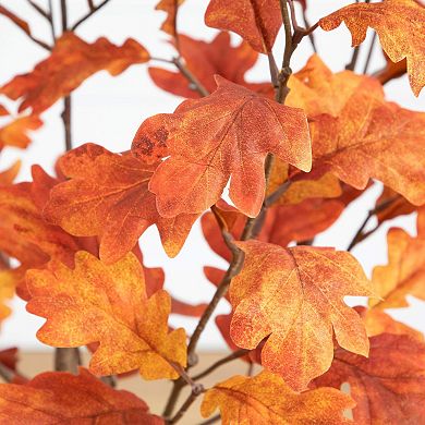 Nearly Natural 3-ft. Artificial Autumn Oak Tree