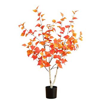 Nearly Natural 3-ft. Artificial Autumn Birch Tree