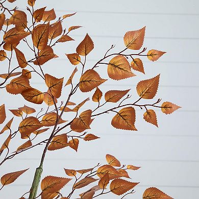 Nearly Natural 6-ft. Artificial Autumn Birch Leaf Tree