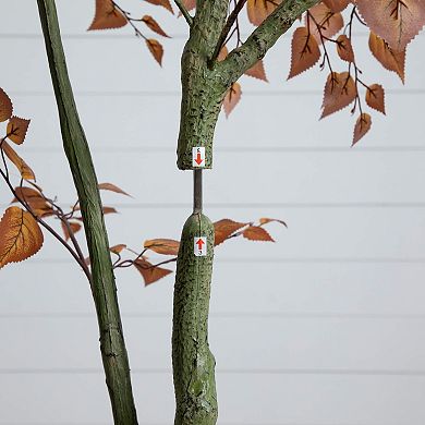 Nearly Natural 6-ft. Artificial Autumn Birch Leaf Tree