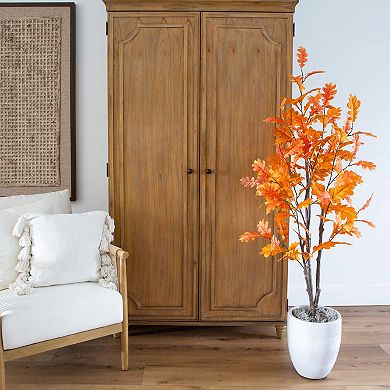 Nearly Natural 5-ft. Artificial Autumn Oak Tree