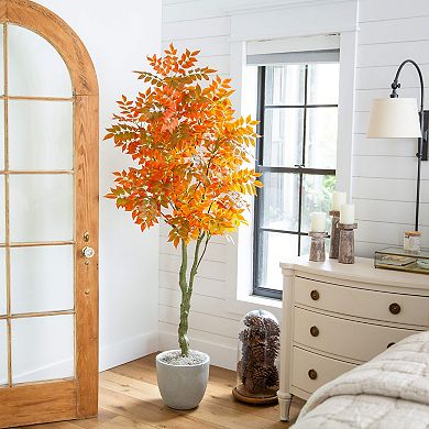 Nearly Natural 6-ft. Artificial Autumn Sumac Tree