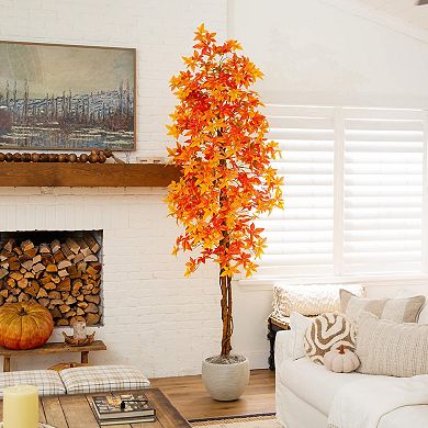 Nearly Natural 9-ft. Artificial Deluxe Maple Fall Tree