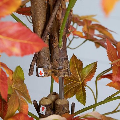 Nearly Natural 8-ft. Artificial Autumn Deluxe Maple Tree