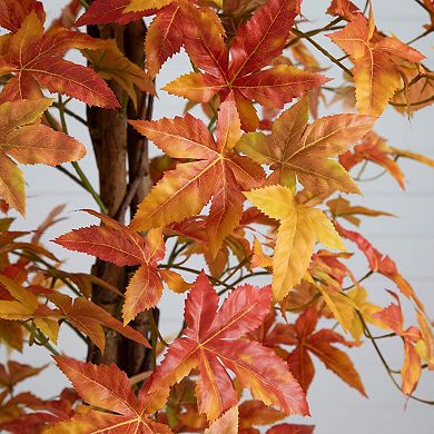 nearly natural 7-ft. Artificial Autumn Deluxe Maple Tree