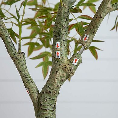 nearly natural 7-ft. Artificial Autumn Nandina Tree