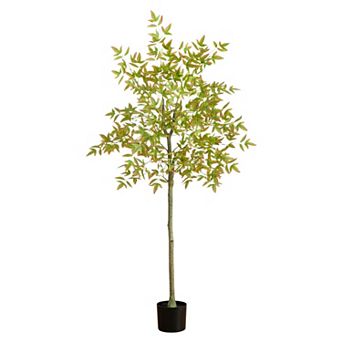 nearly natural 5-ft. Artificial Autumn Nandina Tree