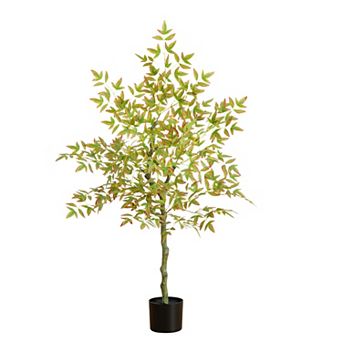 nearly natural 4-ft. Artificial Autumn Nandina Tree