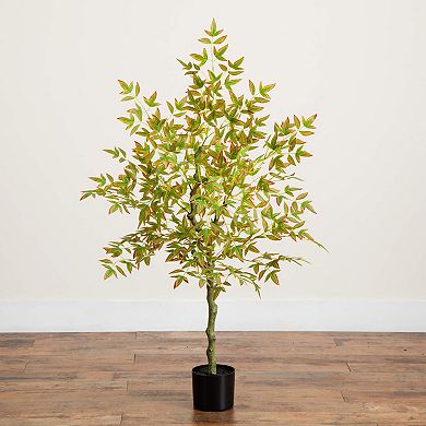 nearly natural 4-ft. Artificial Autumn Nandina Tree