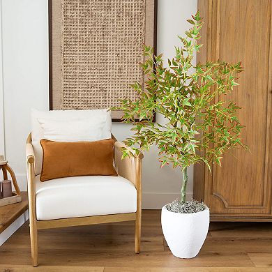 nearly natural 4-ft. Artificial Autumn Nandina Tree