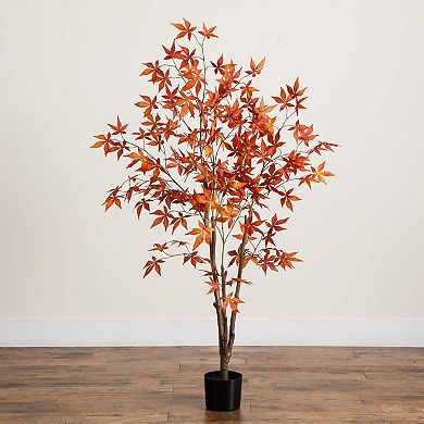 nearly natural 5-ft. Artificial Japanese Maple Fall Tree