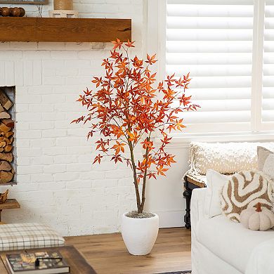 nearly natural 5-ft. Artificial Japanese Maple Fall Tree