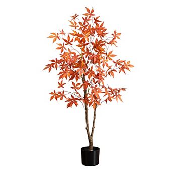 nearly natural 4-ft. Artificial Japanese Maple Fall Tree